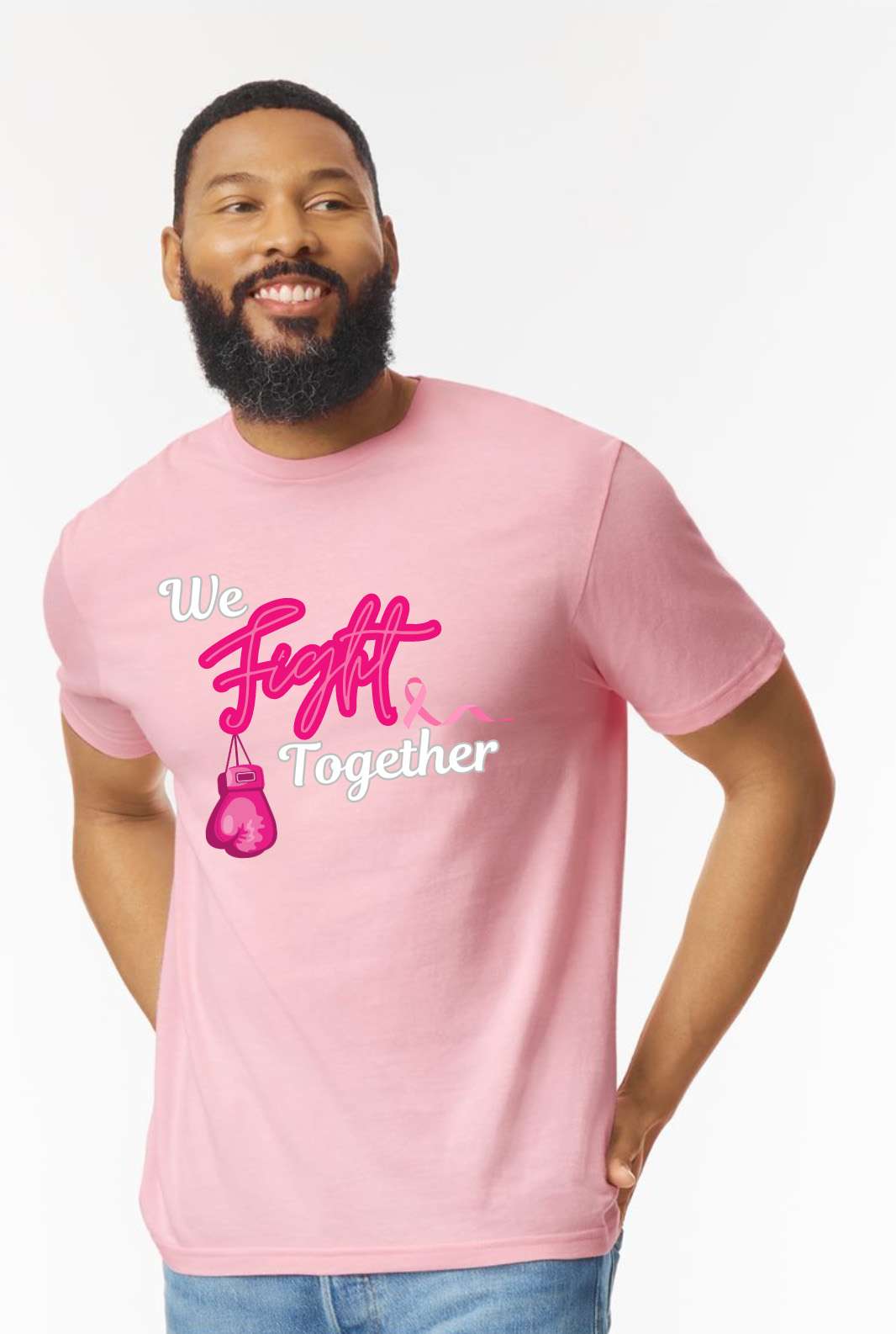 We Fight Together Breast Cancer T-Shirt image 0