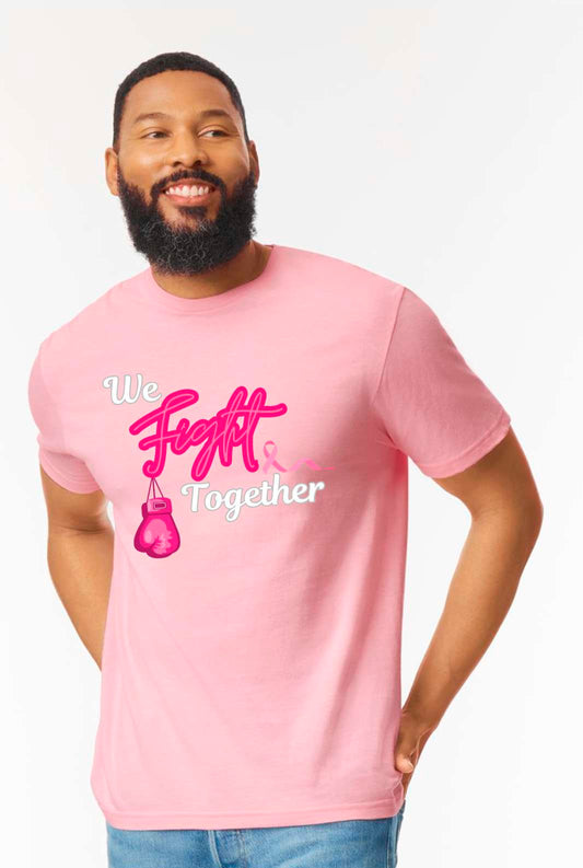 We Fight Together Breast Cancer T-Shirt image 0
